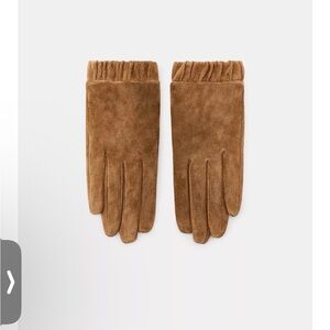 Zara 100% Suede Gloves